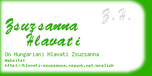 zsuzsanna hlavati business card